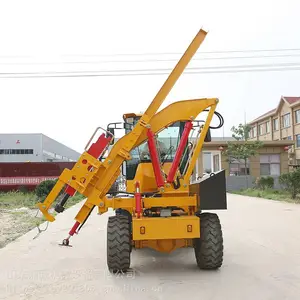 高速公路波形护栏打桩机 久鼎源专业生产小四轮打桩机