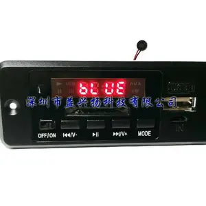 5v蓝牙5.0免提通话 MP3无损音频解码板3w*2功放 收音 Micro USB口