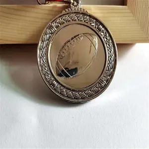 小立体橄榄球比赛个人团体学校运动会金银铜奖牌Medal厂家定制