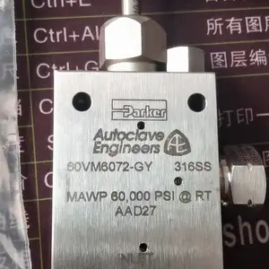 派克 Autoclave 中压及高压系列针阀,锥螺纹设计油气过程控30VM4071