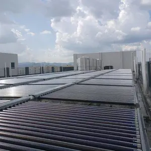 自制太阳能热水工程-广州玮能工程安装-太阳能热水工程