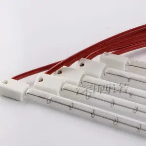 短波红外线加热灯管 1KW半涂白555mm IR灯220V卤素红外线加热灯管