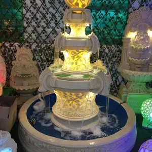 广场喷水池主题欧式景观喷泉 人造砂岩水钵摆件 仿砂岩喷泉装饰