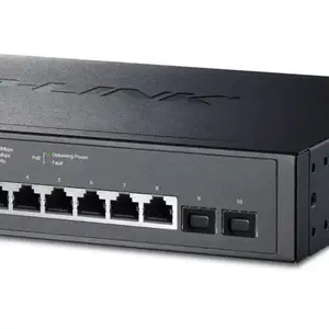 TP-LINK 8口千兆+2个SFP口POE二层网管型交换机TL-SG3210PE