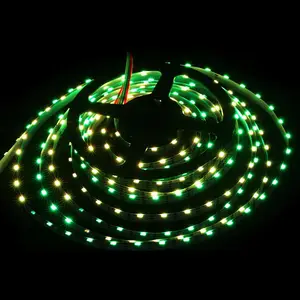 源头工厂侧发光单灯单控SK6812-4020-RGB 60LED幻彩流水跑马软灯带