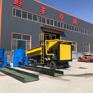 小型采矿设备 自动移动沙金选矿机 滚筒式洗沙金河沙处理机械