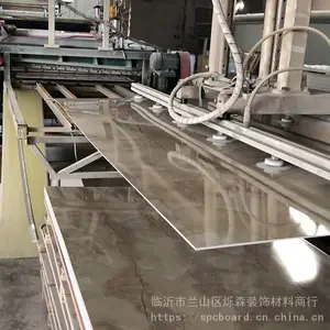SPC墙板 高光UV板 仿大理石背景墙 石塑护墙板厂家直销