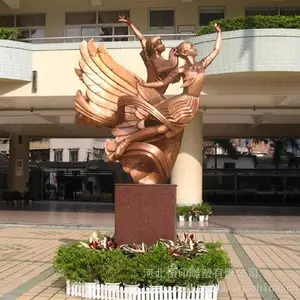 户外金属不锈钢仿铜雕塑,园林景观设计人物造型艺术摆件