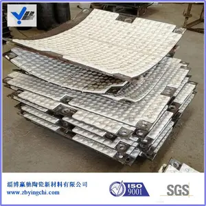 高炉料车氧化铝陶瓷衬板产品,高硬度,耐腐蚀,耐磨损