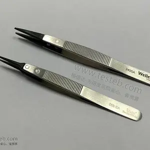 瑞士Erem 258SA镊子尖部0.6mm树脂防静电耐高温250℃