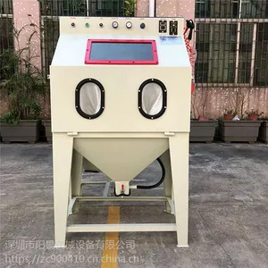 厂家供应9060滚篮式前门喷砂机大小手自动喷砂机