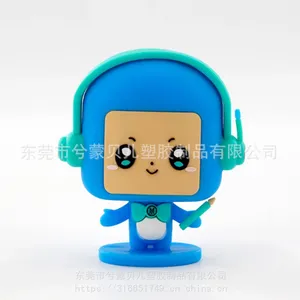 厂家定制PVC软胶公仔 卡通可爱钥匙扣公仔 3D立体公仔