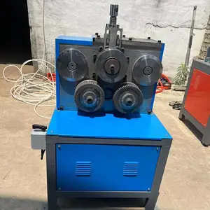 50角铁三轴卷圆机 半自动立式电动弯弧机折弯机可换模具