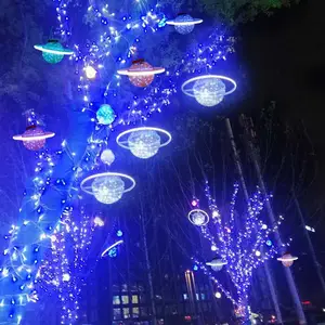 户外吊挂灯藤球挂树灯节日喜庆装饰彩灯街道公园树木亮化灯景观灯