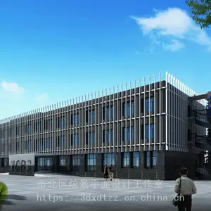 金昌建筑幕墙效果图建筑幕墙效果图机房效果图制作
