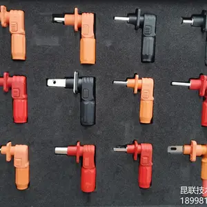 供应 UniLink高负载储能连接器 6.0mm橙色单芯防水弯头连接器