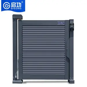 启功智能电动悬浮门小区别墅铝合金门禁小门人脸识别门