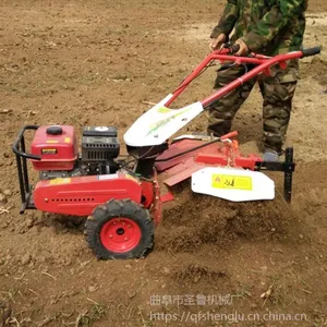 新款汽油四驱旋耕机/大马力施肥松土机/圣鲁耕地机