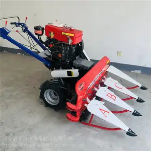 金门小型玉米收割机 辣椒收杆机 一边倒微型割麦机