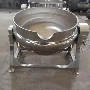 槐花凉粉熬制夹层锅 拌五仁馅料机器 不锈钢材质 省人工不粘锅