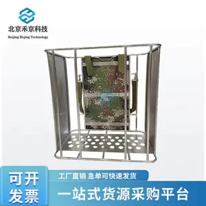 不锈钢背负式水带背筐 便捷式消防水管收纳筐 森林消防水带运输架