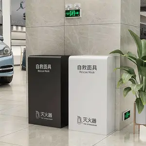 不锈钢灭火器箱子2只装4公斤专用箱消防5公斤装饰遮挡收纳放置架
