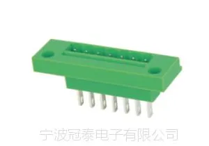 供应插拔式连接器、插拔式穿墙插座、2EGTVC-CB、5.08穿墙接线端子、冠泰电子