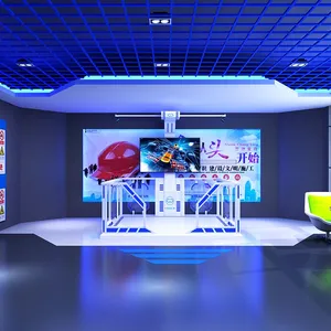 华创vr安全教育体验馆vr消防火灾地震模拟vr行走平台9dvr设备厂家