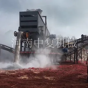 建筑垃圾再利用的移动式破碎站