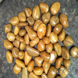 路面铺设黑色 白色 黄色鹅卵石荣茂厂家直销 