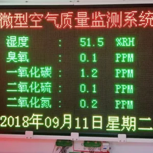 城市污染微型网格化空气质量环境监测系统AQI六要素空气检测仪