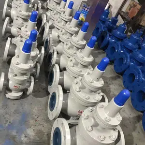 张掖市阀门经销商Y42X-64/100C DN100高压水用减压阀液体减压阀带压力表液化气减压稳压阀