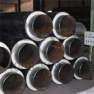 【厂家】φ1220/1380聚氨酯预制直埋塑套钢发泡保温管DN1200供热保温钢管