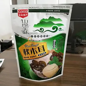 大量供应 复合材质食品包装袋 开窗设计封口自立木耳塑料包装袋
