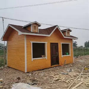 菏泽防腐木木屋 户外防腐木木屋别墅 移动售货亭 保安亭