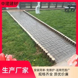 成品水泥仿木桩 混凝土实心路沿石 绿化带500*300档土墙