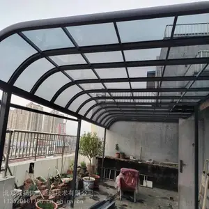 北京众扬伟业定做铝合遮阳棚 定制铝合金雨棚 屋檐雨搭 露台棚定做