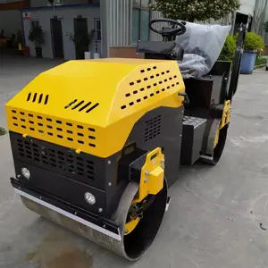 压路机小型3吨单双钢轮震动沥青沟槽回填柴油座驾式振动压土机