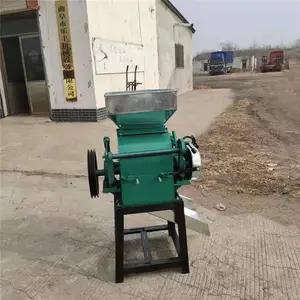 立式粮食挤扁机_乐丰机械家用破碎机_小型挤扁机批量供应