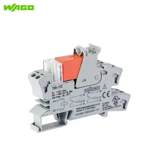 德国WAGO继电器模块; 额定输入电压:24 VDC; 2对转换接点; 788-312