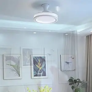 隐形风扇灯吊扇灯电扇家用餐厅客厅2024新款一体现代简约吸顶吊灯