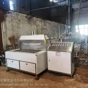铝锅盖压喷淋通过式清洗机 拉伸铝自动除油清洗烘干线