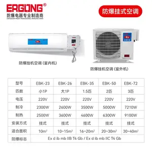 防爆空调制冷1.5P1P2P挂机工业变电站实验室环保3P危险品库5P柜机打磨工厂降温