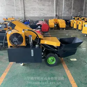 斜式混凝土输送泵 15型二次构造浇注机 腾宇上料机 砂浆上料机