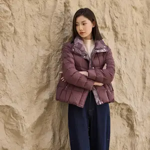 歌蒂雅诗品牌羽绒服 短款百搭时尚通勤撤柜库存尾货女装货源