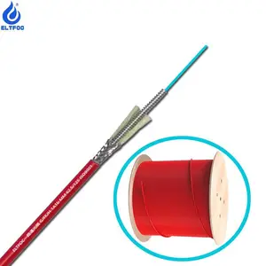 输油管道分段测试感温光纤 耐高温铠装无缝型测温光纤线 1芯感温光缆