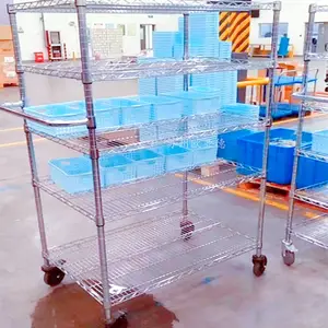 电子电器车间内部周转用货架置物架 可安装脚轮方便移动