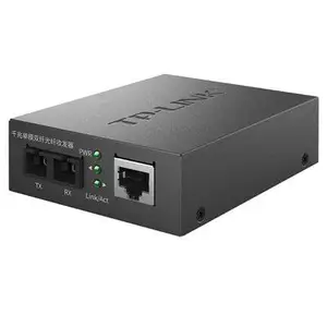 TP-LINK千兆单模双纤工业光纤收发器SC光口TL-MC210CS传输20公里