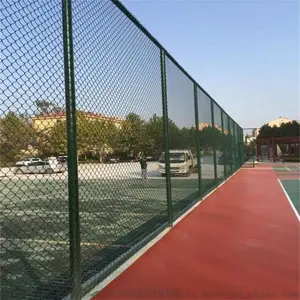 护栏网厂家直销体育场围网 学校操场围栏 篮球场铁丝围栏 篮球场地绿色围栏网