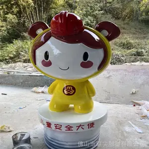 彩绘人物玻璃钢雕塑 厂家动漫卡通公仔 联尖玻璃钢卡通雕塑批发